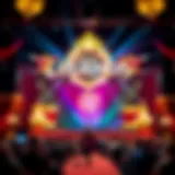 Vibrant stage scene from a Legends show
