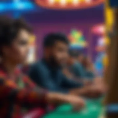 Diverse player demographics engaged in LuckyLand Slots