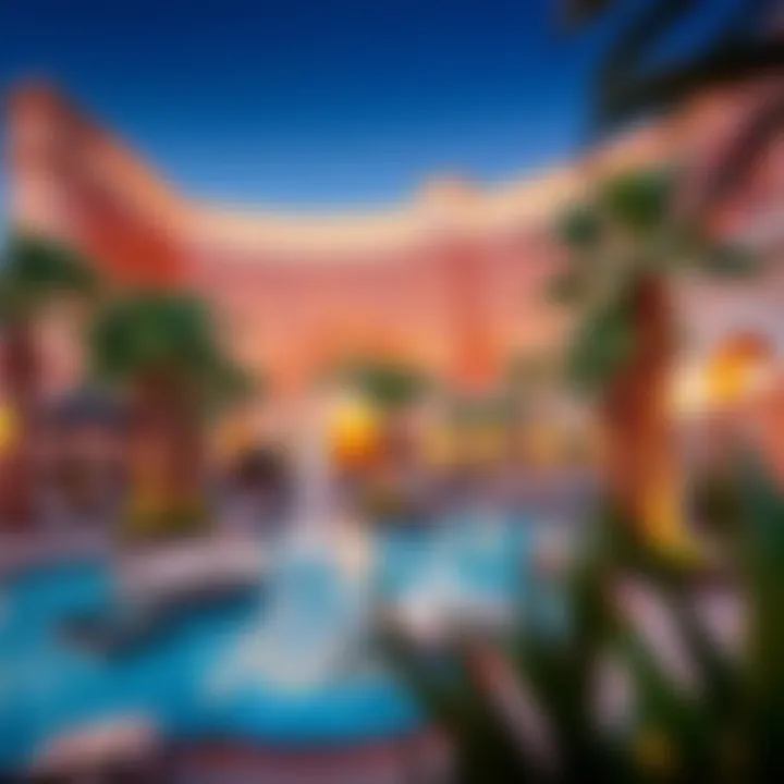 Luxurious pool area at Mandalay Bay