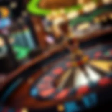 Virtual roulette wheel spinning