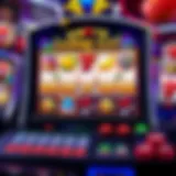 A vibrant online slot game interface showcasing various themes and symbols