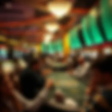 Engaging Casino Atmosphere Casino interior with players engaged in various games
