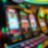 Slot machine showcasing vibrant graphics and paylines