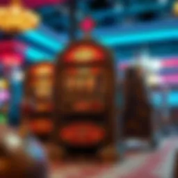 Vintage slot machine with intricate designs