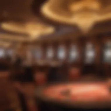 Elegant dining setting within Sands Resort Casino