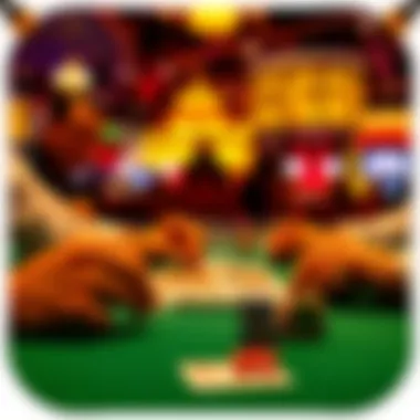 Close-up of a strategic card game in action