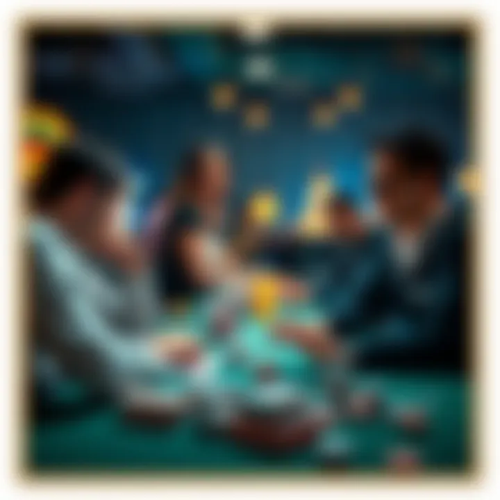 Illustration of social interactions in online gaming