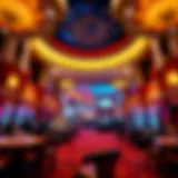 Luxurious interior of a Las Vegas casino showcasing opulent design elements