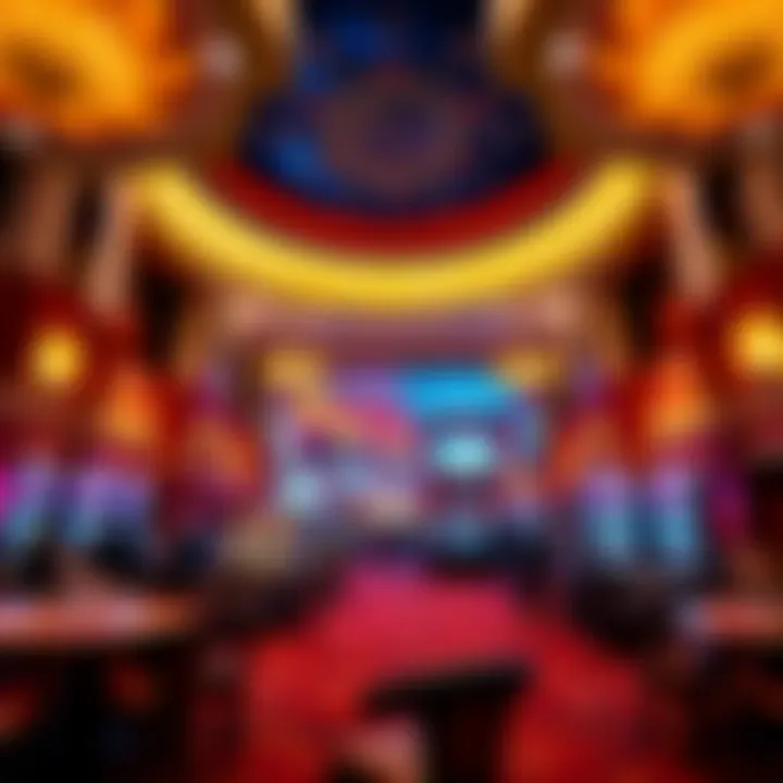 Luxurious interior of a Las Vegas casino showcasing opulent design elements