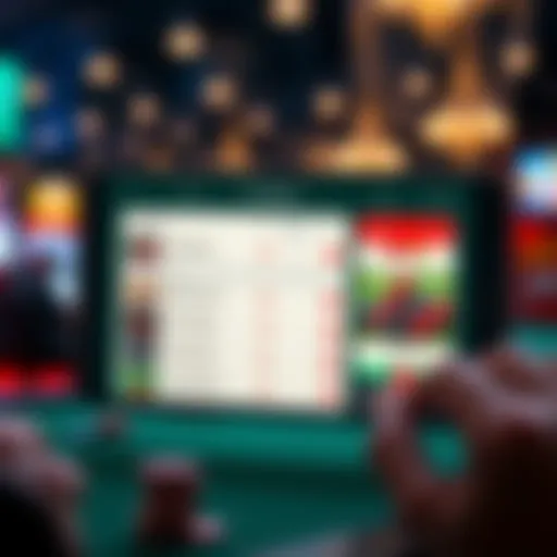 User interface of a popular prop betting application showcasing features