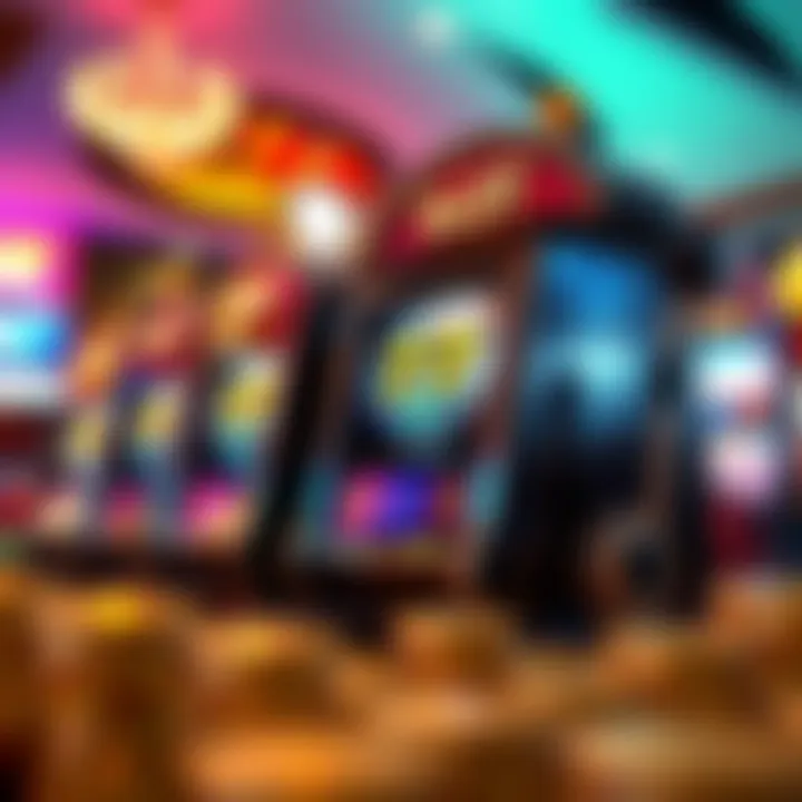 A visual representation of potential rewards and jackpots from slot machines