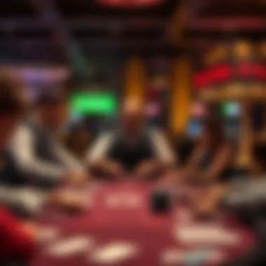 Interactive Poker Experience at Big King A dealer engaging with players at a poker table
