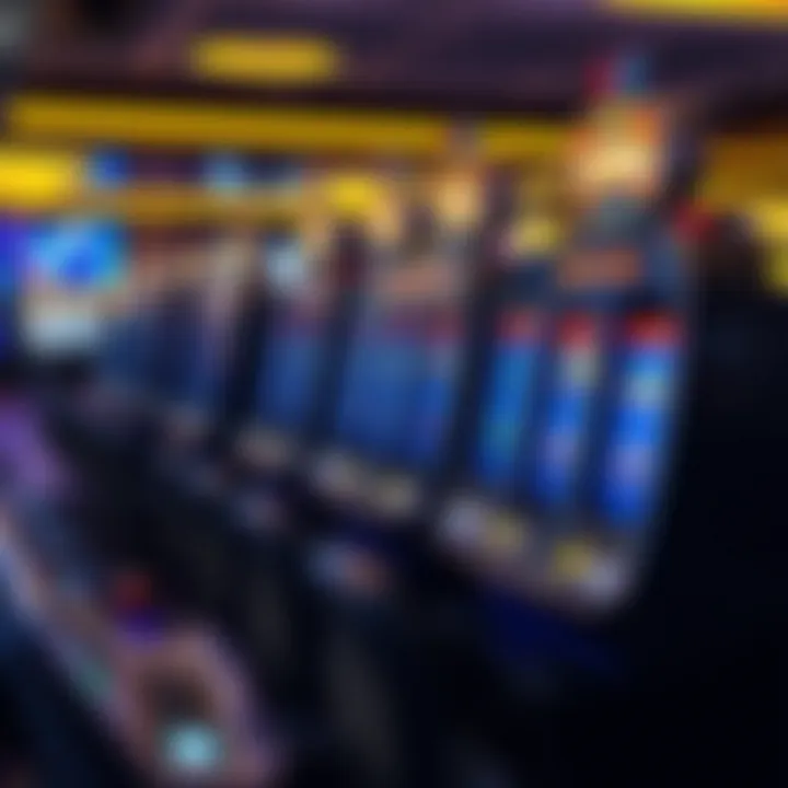 High-tech slot machines lined up at Big King Casino