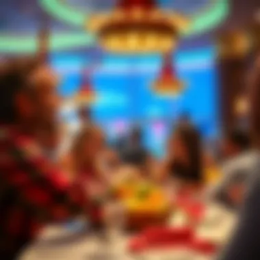 Guests enjoying the buffet experience