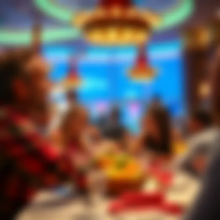 Guests enjoying the buffet experience