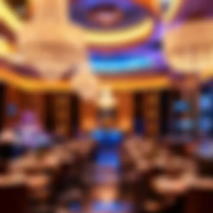 Inviting dining atmosphere of Aria buffet