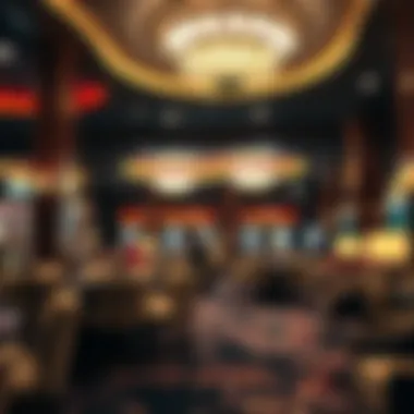 Luxurious lounge area within a casino