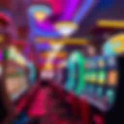 Vibrant gaming floor at a casino in the Upper Peninsula