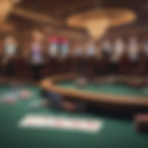 Strategic table setup in a casino