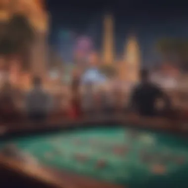 A Glimpse into Las Vegas History Historical view of Las Vegas with vintage casinos