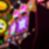 A vibrant slot machine featuring a music theme