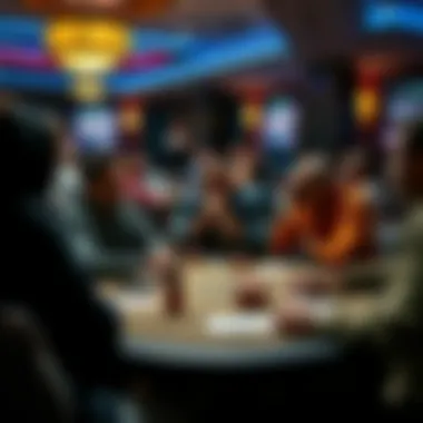 A group of friends engaged in a lively no-money poker game around a table