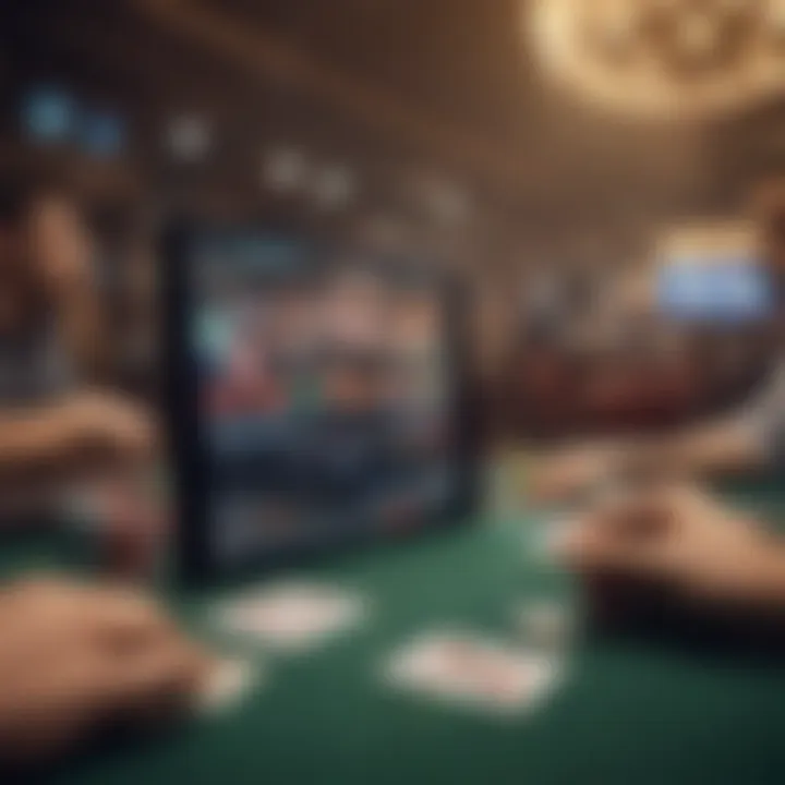 An engaging quiz interface for poker enthusiasts