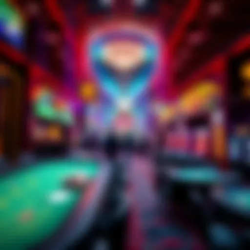 Virtual environment of a live casino experience
