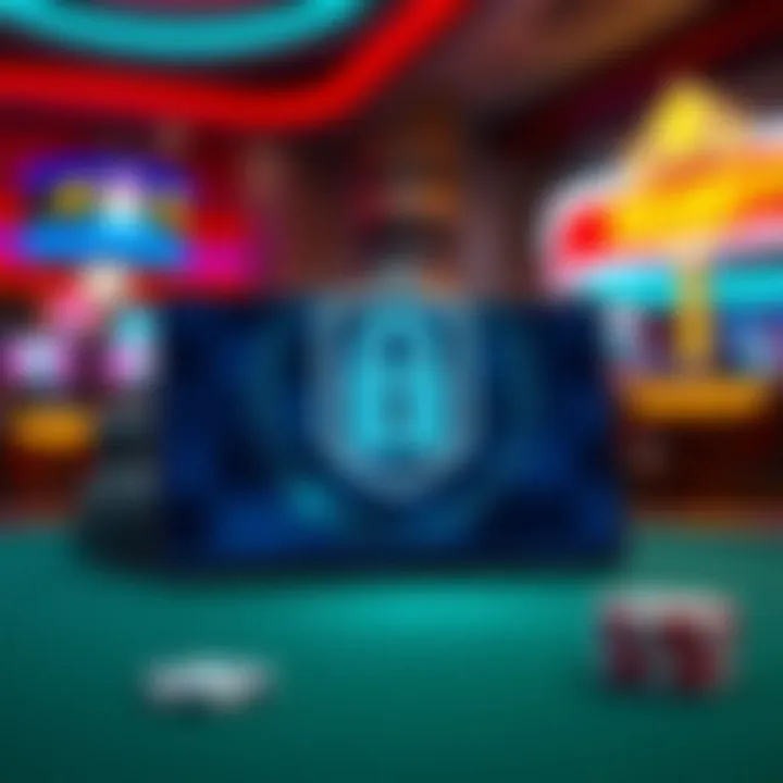 A secure online connection symbolizing safe gaming practices