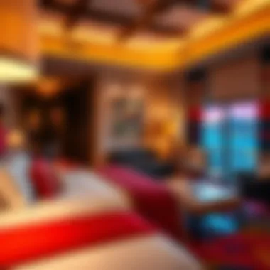 Elegant guest room showcasing comfort and style