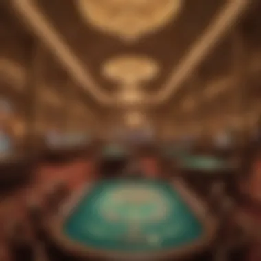 Luxurious Casino Environment Luxurious casino environment showcasing high-stakes gaming