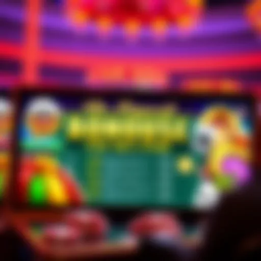 A vibrant digital interface showcasing no deposit bonuses