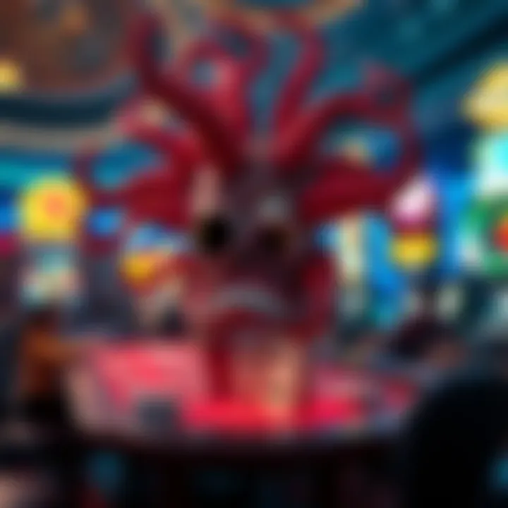 An abstract depiction of unconventional casino elements