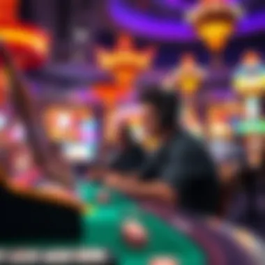 An immersive scene showcasing user engagement in online gaming