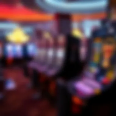 An array of modern electronic slot machines featuring advanced technology.