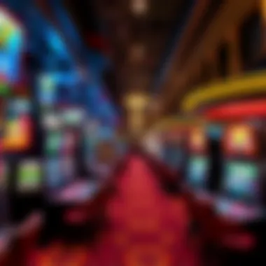 Vibrant casino floor showcasing various gaming options
