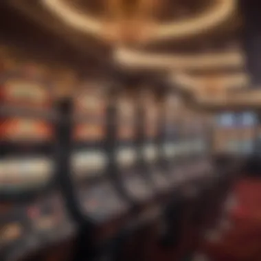 Slot simulators in a vibrant casino environment