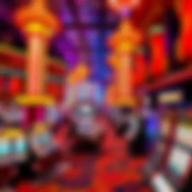 Vibrant casino floor at MGM Grand