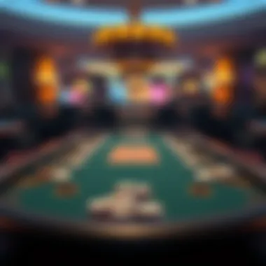 A high-stakes online poker table with vibrant graphics