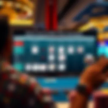 A strategic overview of common poker strategies displayed on a digital board