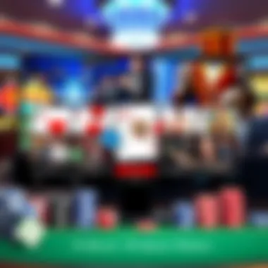 A user interface showcasing various poker games on a popular site