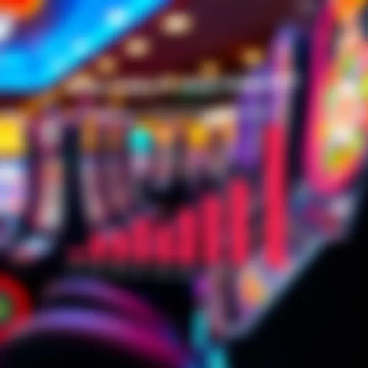 Graph showing payout percentages of popular slot titles