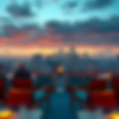 Spectacular view of New Orleans skyline from a casino cruise