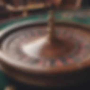 Illustration of strategic betting patterns on a roulette wheel