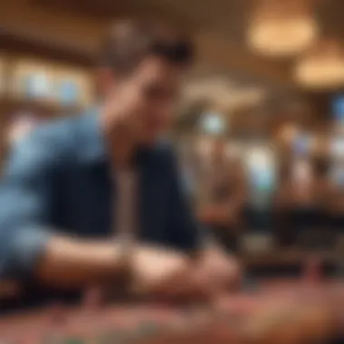 Engaged Player Enjoying Free Spins Engaged Player Enjoying Free Spins