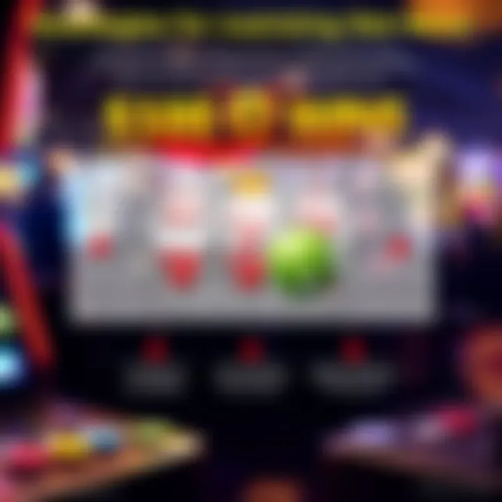 An infographic illustrating various strategies for playing online slots