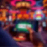 Engaging gameplay of 4 card poker app on a smartphone