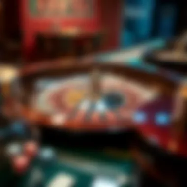 A strategic layout of roulette bets, highlighting the possibilities for players