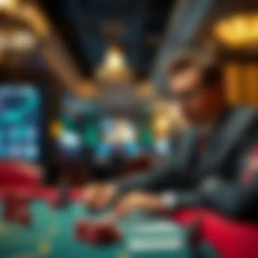 Jonathan Little at a poker table analyzing strategies