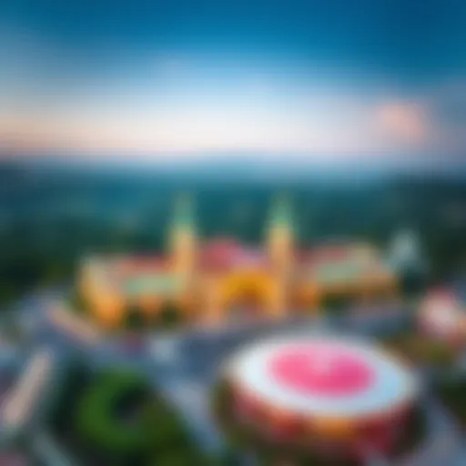 Aerial view of Valley Forge Casino showcasing its architecture and surrounding landscape